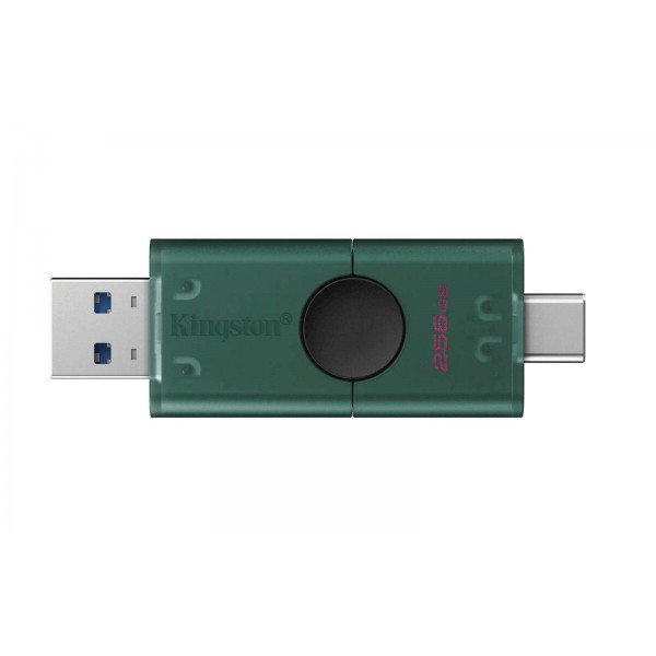 USB C & USB DISK Kingston 256GB DT Duo, 3.2 Gen1