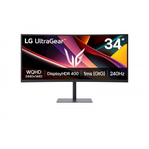 Monitor LG 34 34G630A-B UltraGear ukrivljen, VA, 3440x1440, 2x HDMI, DP, USB-C, 240 Hz