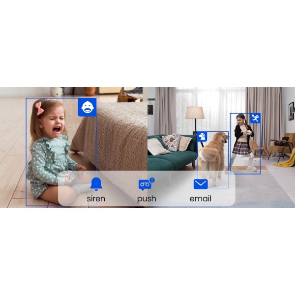 Reolink IP Kamera E serija E331 Bela, 5MP, Nočni vid 12m, Dvosmerna komunikacija, PAN/TILT Reolink IP Kamera E serija E331 Bela, 5MP, Nočni vid 12m, Dvosmerna komunikacija, PAN/TILT