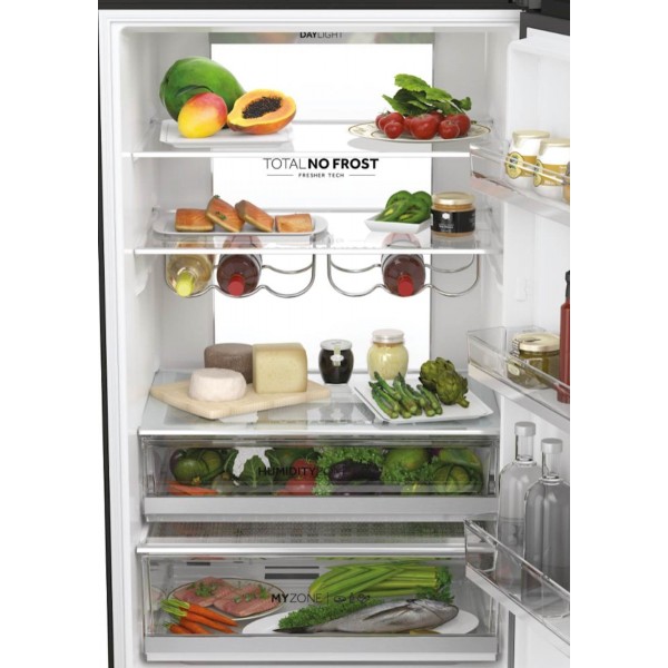 Hladilnik HAIER HTW7720DNGB, 200,6 cm, D, 483 l, French Door, črna steklo Hladilnik HAIER HTW7720DNGB, 200,6 cm, D, 483 l, French Door, črna steklo