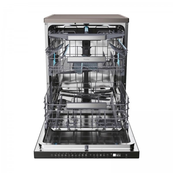 Pomivalni stroj HAIER XF 4A4M4PA, 60 cm, A, antracit