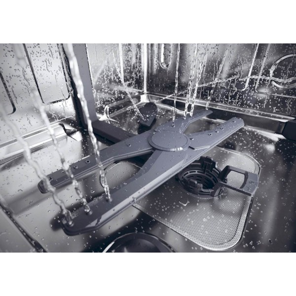 Pomivalni stroj HAIER XF 4A4M4PA, 60 cm, A, antracit