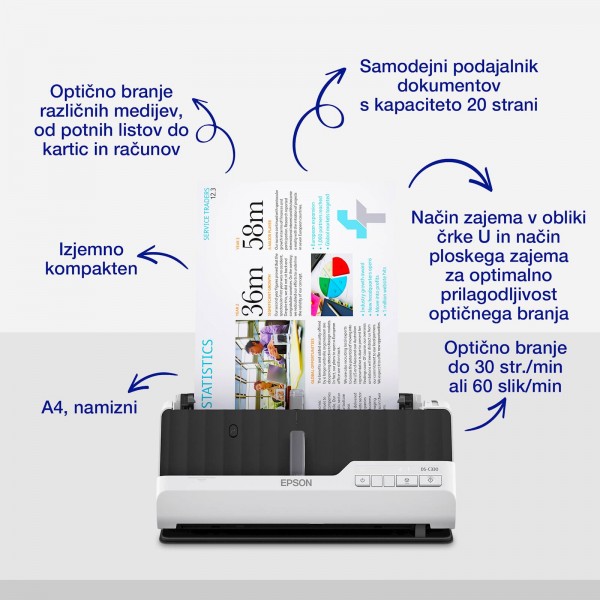 Optični čitalnik EPSON WF DS-C330