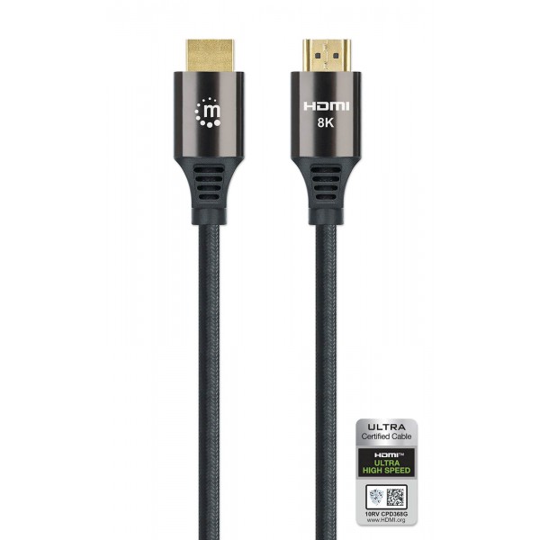 HDMI kabel Ethernet High Speed 8K 3m MANHATTAN