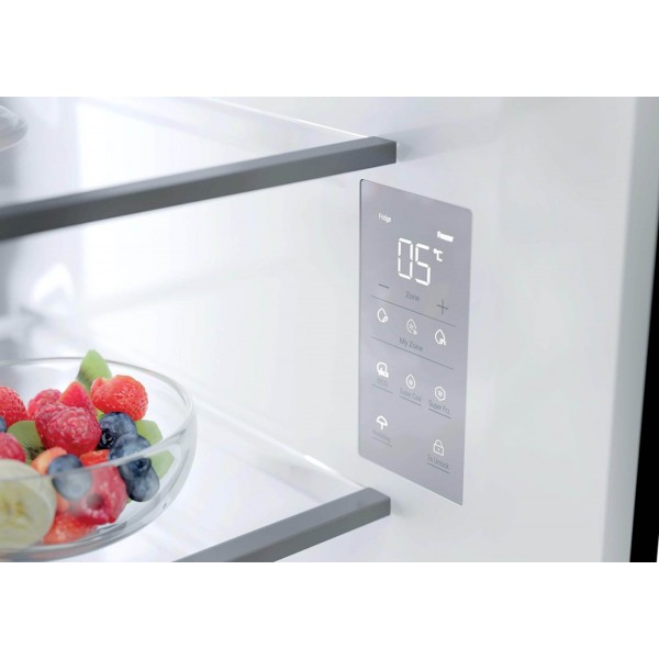 Hladilnik HAIER HFKR7819DNGB, 190 cm, E, 468 l, French Door, črna na steklu