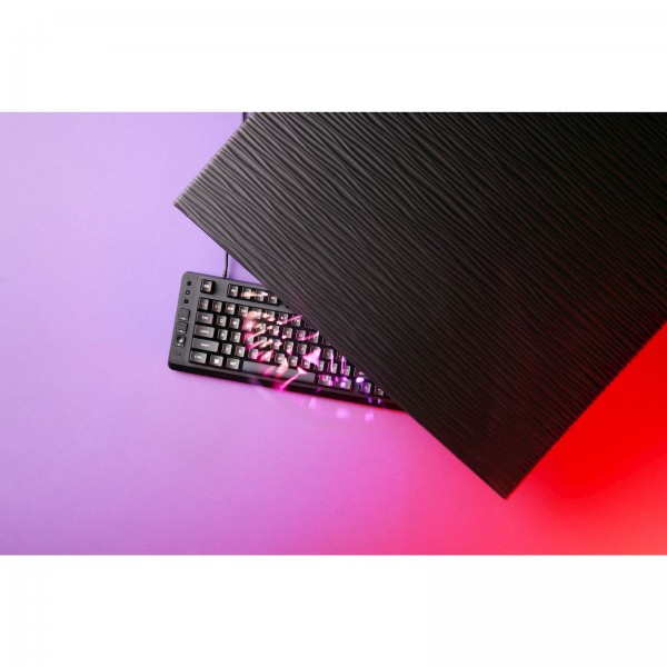 Tipkovnica HP HyperX Eve 1800 za igre, membranska, črna, RGB