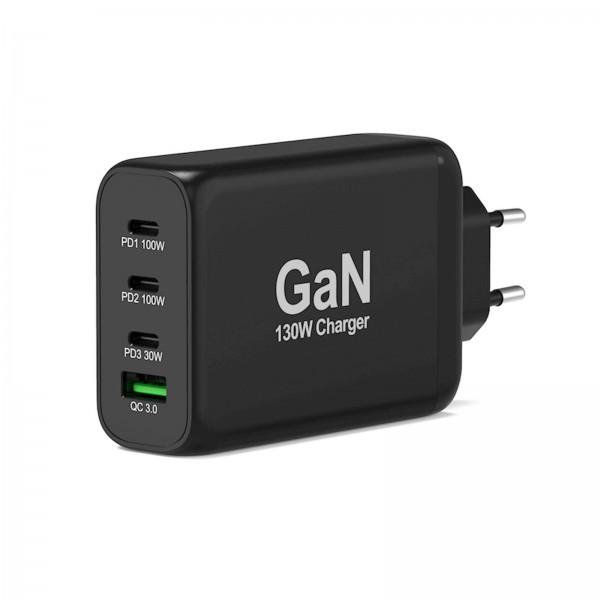 NAPAJALNIK PORT C PD 100W GAN + KABEL 2M 130 W NAPAJALNIK PORT C PD 100W GAN + KABEL 2M 130 W