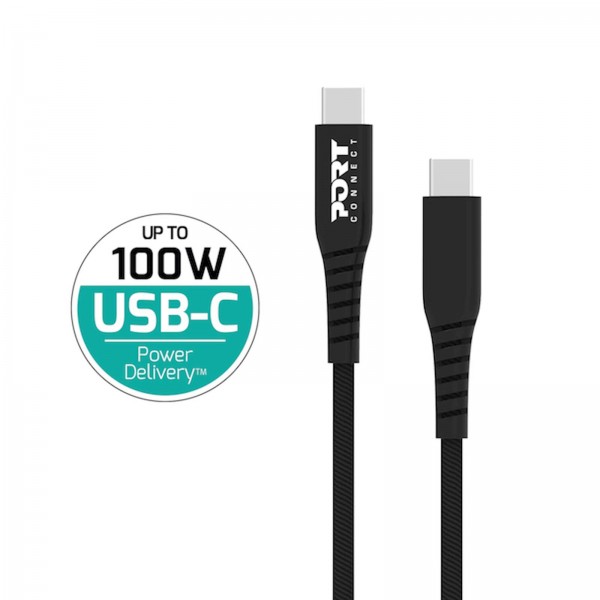 Kabel PORT USB-C na USB-C za polnjenje do 100W