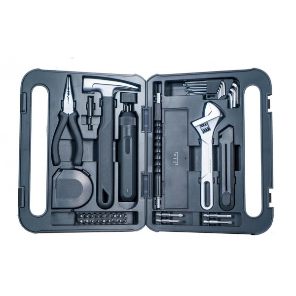 Xiaomi Mija Tool kit, Električni izvijač, kladivo, nastavljiv ključ, klešče, merilni trak, olfa nož Xiaomi Mija Tool kit, Električni izvijač, kladivo, nastavljiv ključ, klešče, merilni trak, olfa nož