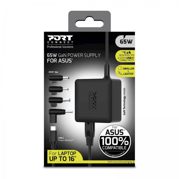 Napajalnik PORT GaN 65W Asus Napajalnik PORT GaN 65W Asus