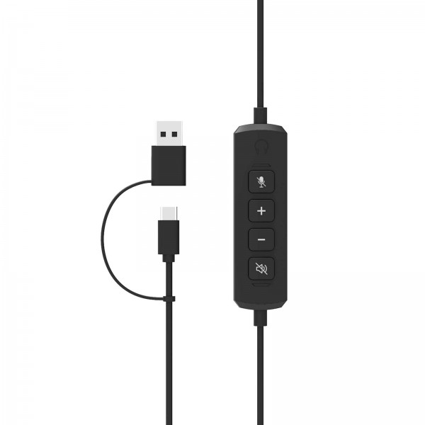 Slušalke stereo PORT USB z mikrofonom, žične Slušalke stereo PORT USB z mikrofonom, žične