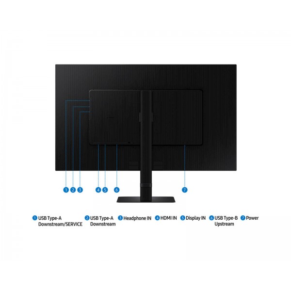 Monitor Samsung 32 S60D ViewFinity S6, IPS, 2560x1440, HDMI, DP