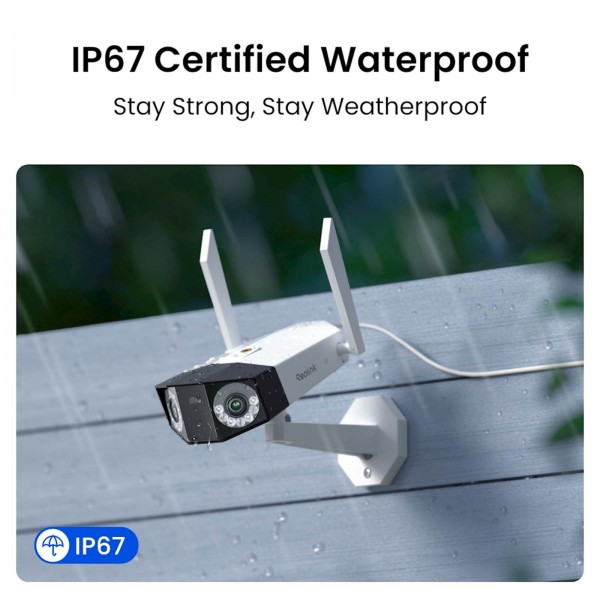 Reolink IP Kamera  DUO serija W750 16MP, 4K, dvojna leča Panorama 180 stopinj, IP67
