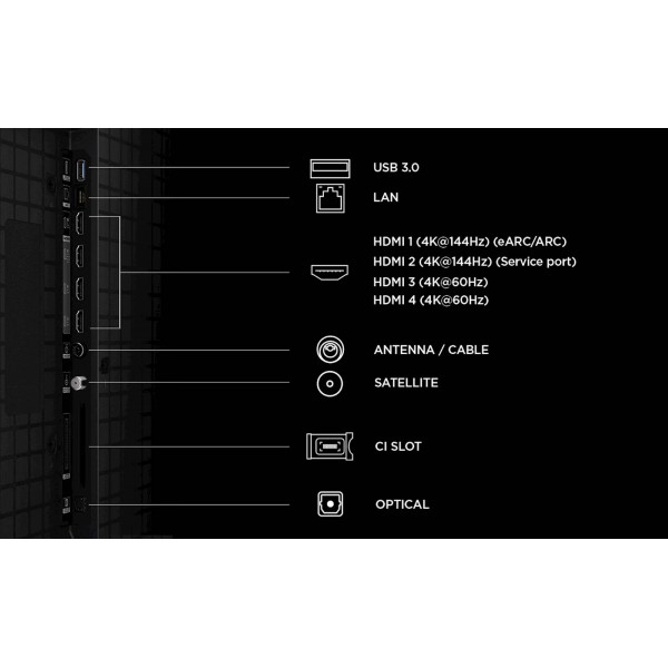 TCL 85 Premium QD-Mini LED TV 85P8L