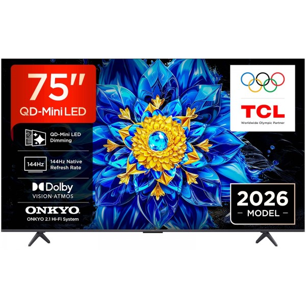 TCL 75 Premium QD-Mini LED TV 75P8L