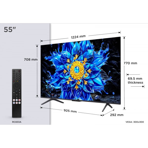 TCL 55 Premium QD-Mini LED TV 55P8L