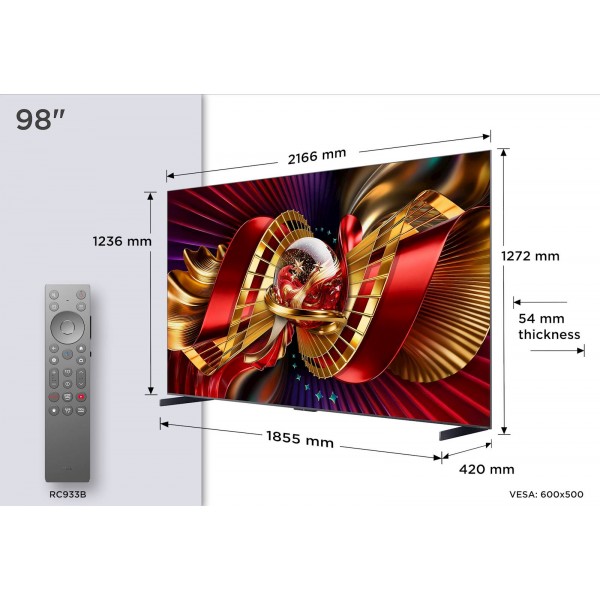 TCL 98 PREMIUM SQD-Mini LED TV 98C8L