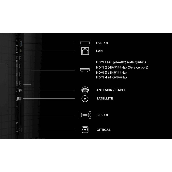 TCL 98 PREMIUM SQD-Mini LED TV 98C8L