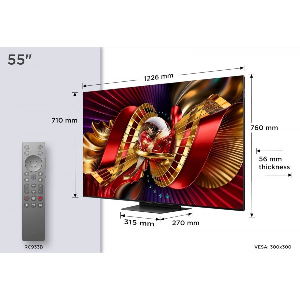 TCL 55 PREMIUM SQD-Mini LED TV 55C8L