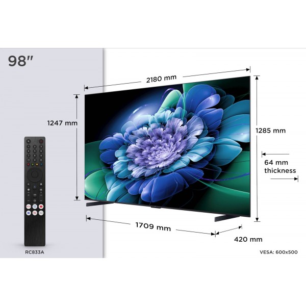 TCL 98 QD-Mini LED TV 98Q6C