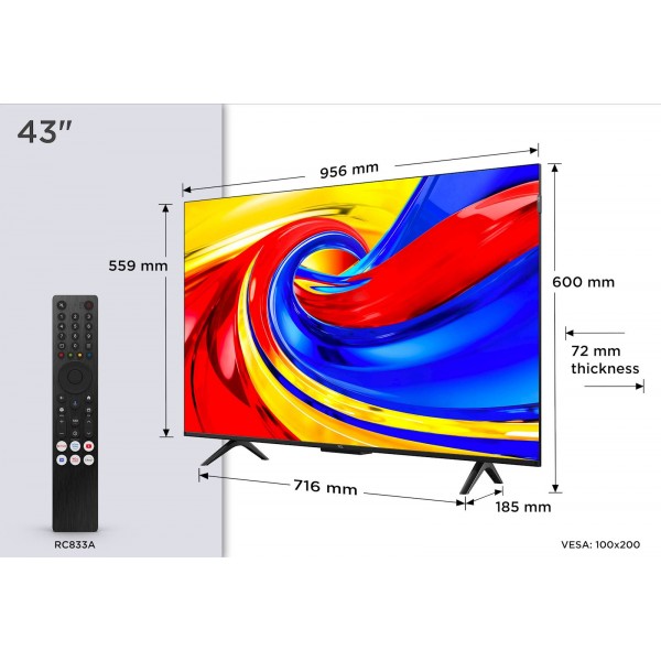 TCL 43 Premium QLED TV 43P7L TCL 43 Premium QLED TV 43P7L