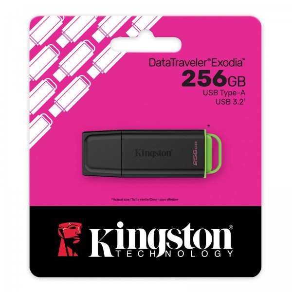 USB disk Kingston 256GB DT Exodia, 3.2 Gen 1, pokrovček USB disk Kingston 256GB DT Exodia, 3.2 Gen 1, pokrovček