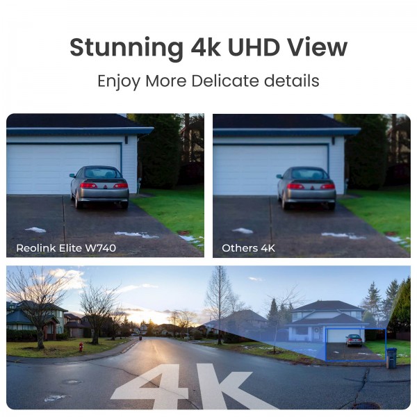 Reolink IP Kamera Elite Series W740, 8MP, 4K, vidno polje 180°, 24/7 snemanje, 30m IR, Ai zaznavanje