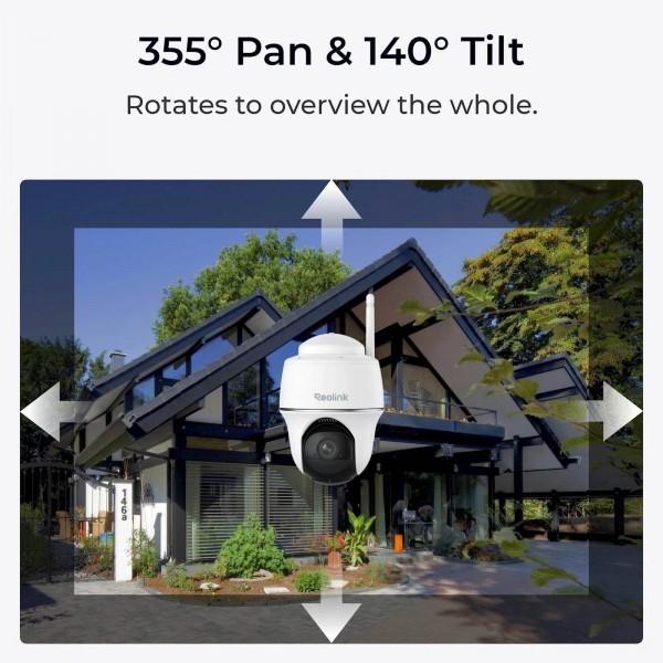 Reolink IP Kamera Argus PT Light B420+Solarni panel, 3MP, 2K, vrtljiva 355°, nagib: 140° Reolink IP Kamera Argus PT Light B420+Solarni panel, 3MP, 2K, vrtljiva 355°, nagib: 140°