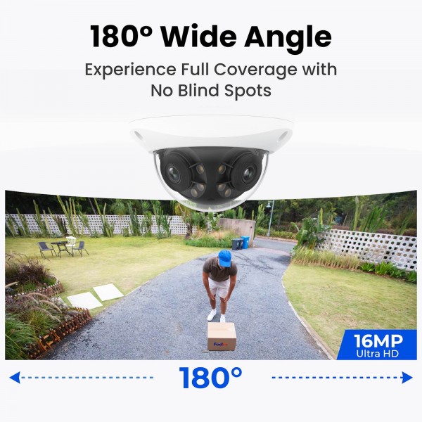 Reolink IP Kamera Duo serija P737 POE, 8MP, 4K, IK10 odporna, 180° pogledom, Nočni vid Reolink IP Kamera Duo serija P737 POE, 8MP, 4K, IK10 odporna, 180° pogledom, Nočni vid