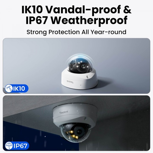Reolink IP Kamera Duo serija P737 POE, 8MP, 4K, IK10 odporna, 180° pogledom, Nočni vid Reolink IP Kamera Duo serija P737 POE, 8MP, 4K, IK10 odporna, 180° pogledom, Nočni vid
