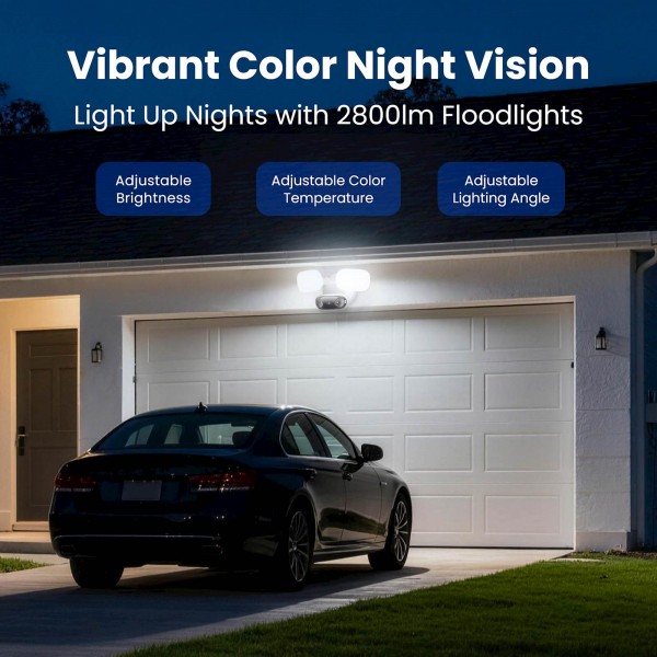 Reolink Ip Kamera Floodlight Elite PRO F760P, 16MP, 4K, vidni kot 180°, Reflektor 2800 lumnov, Ai Reolink Ip Kamera Floodlight Elite PRO F760P, 16MP, 4K, vidni kot 180°, Reflektor 2800 lumnov, Ai