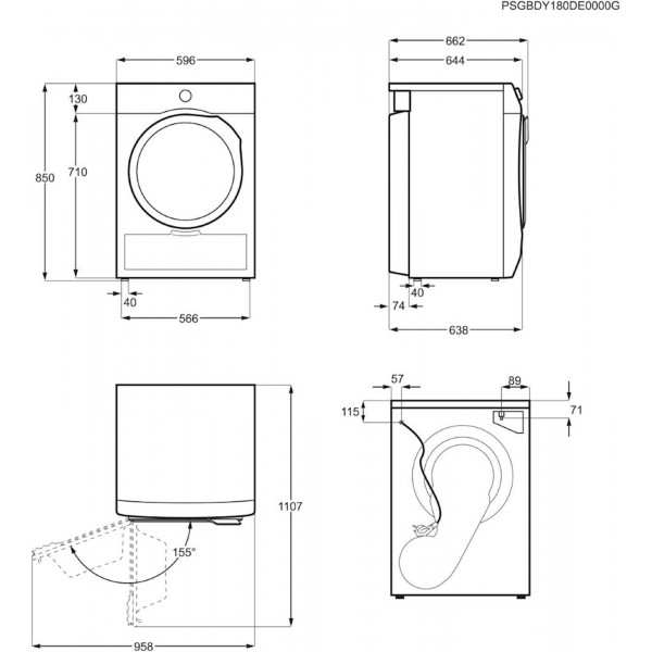 Sušilni stroj Electrolux EW6D98BEE, 8 kg, toplotna črpalka Sušilni stroj Electrolux EW6D98BEE, 8 kg, toplotna črpalka