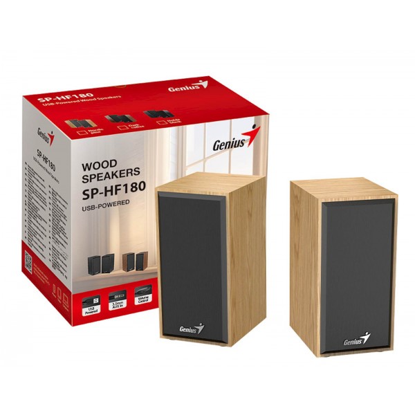 Zvočniki genius SP-HF180,leseni,USB