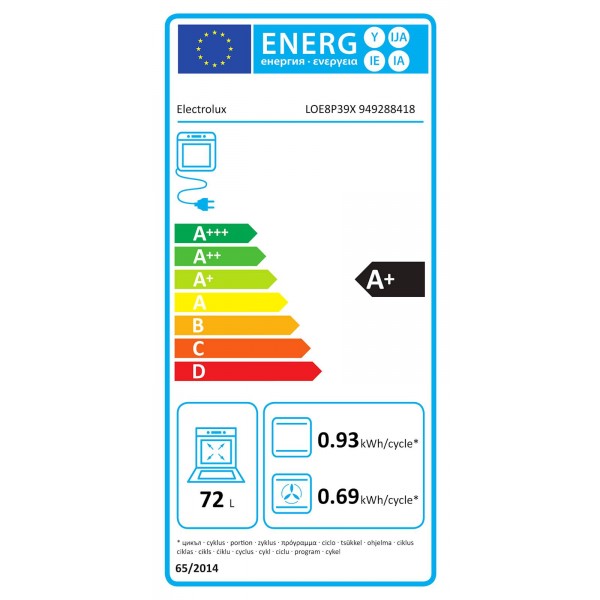 Vgradna pečica Electrolux LOE8P39X, piroliza Vgradna pečica Electrolux LOE8P39X, piroliza