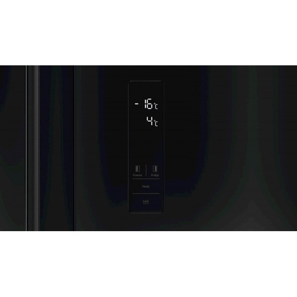 Ameriški hladilnik Electrolux EAT6ME53E0, črno steklo