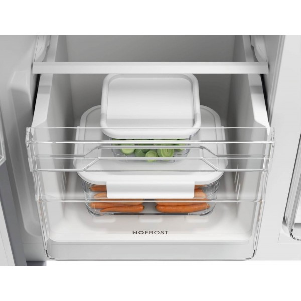 Ameriški hladilnik Electrolux EAT6ME53E0, črno steklo