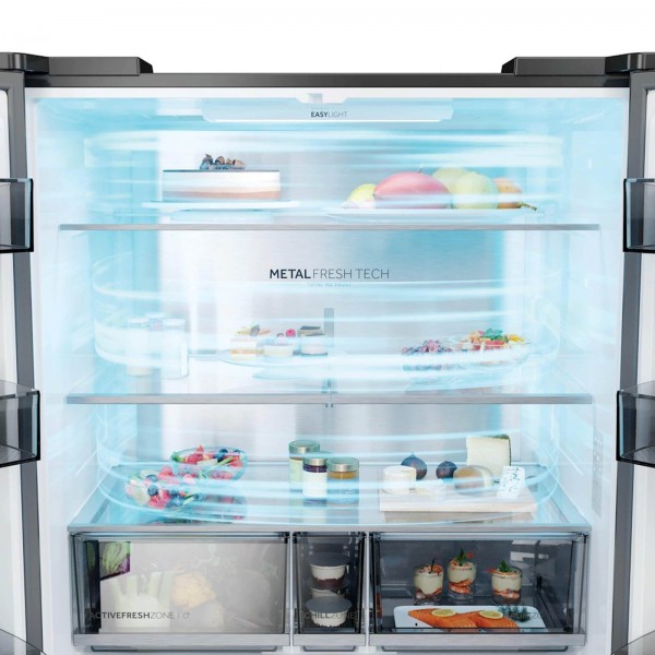 Hladilnik HAIER HCR59F18DNMM, 182,5 cm, D, 706 l, 4-vratni, Inox Hladilnik HAIER HCR59F18DNMM, 182,5 cm, D, 706 l, 4-vratni, Inox