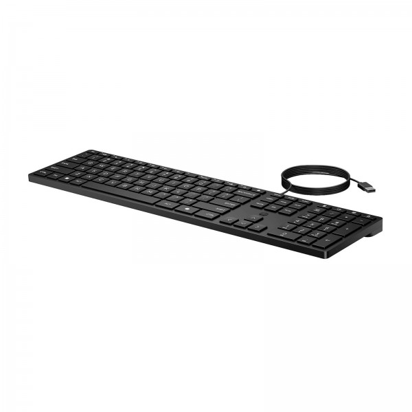 Tipkovnica HP USB 320K G2 Slim, angleška