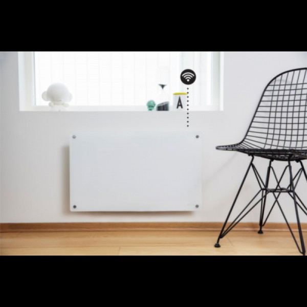 MILL panelni konvekcijski radiator Wi-Fi 600W steklo GL600WIFI3