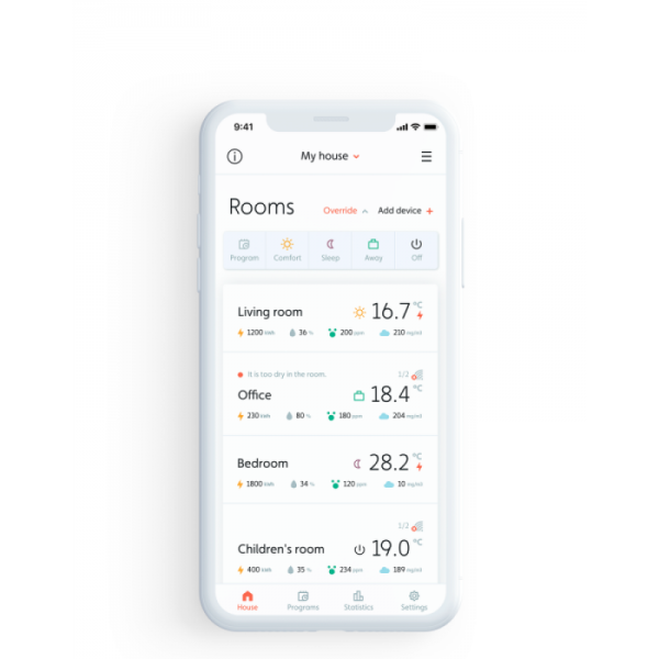 MILL konvekcijski radiator jeklo Wi-Fi 1200W CO1200WIFI3