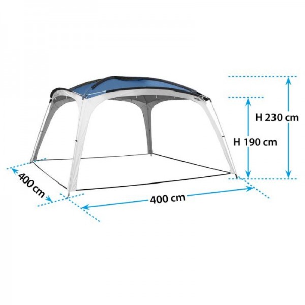 BRUNNER paviljon Medusa II 0102030N.C30 400x400 cm moder