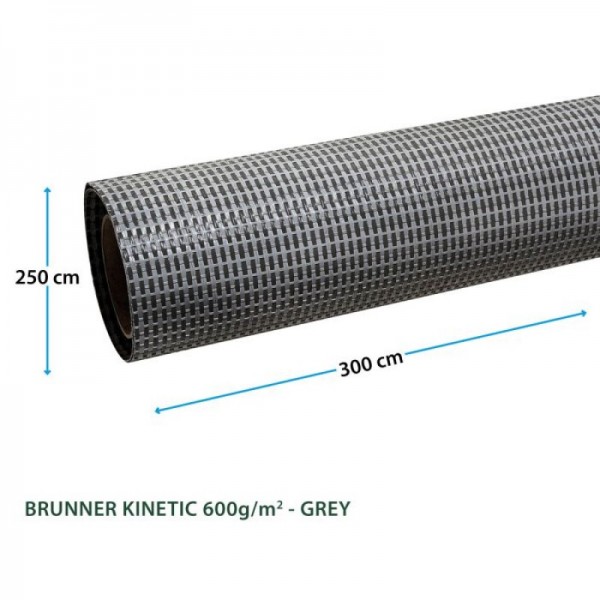 BRUNNER Podloga Kinetic siva 250 x 500 cm 0201110N.C52 BRUNNER Podloga Kinetic siva 250 x 500 cm 0201110N.C52