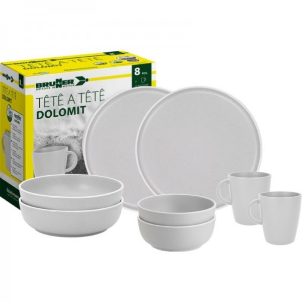 BRUNNER Komplet 8 Tête-à-Tête Dolomit bel