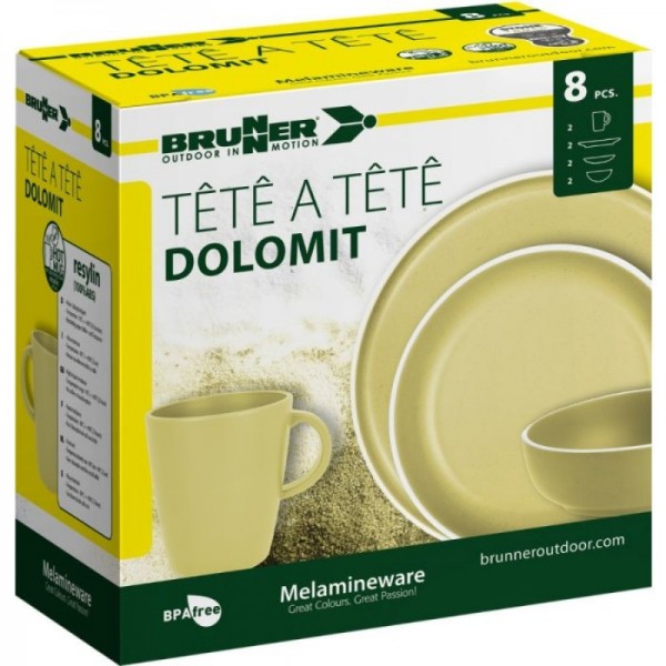 BRUNNER Komplet 8 Tête-à-Tête Dolomit rumen