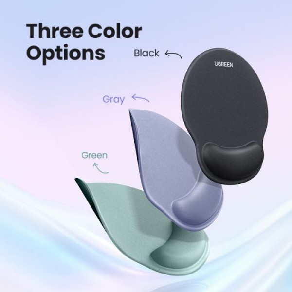 Ugreen ergonomska podloga za miško z naslonom za zapestje - zelena