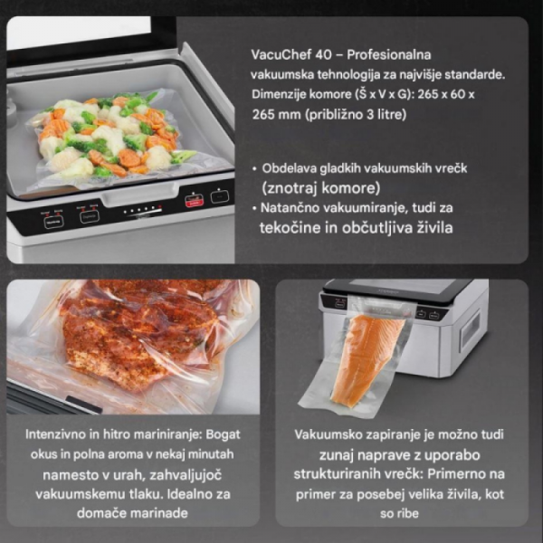 CASO VacuChef 40 Vakumirna komora 280W