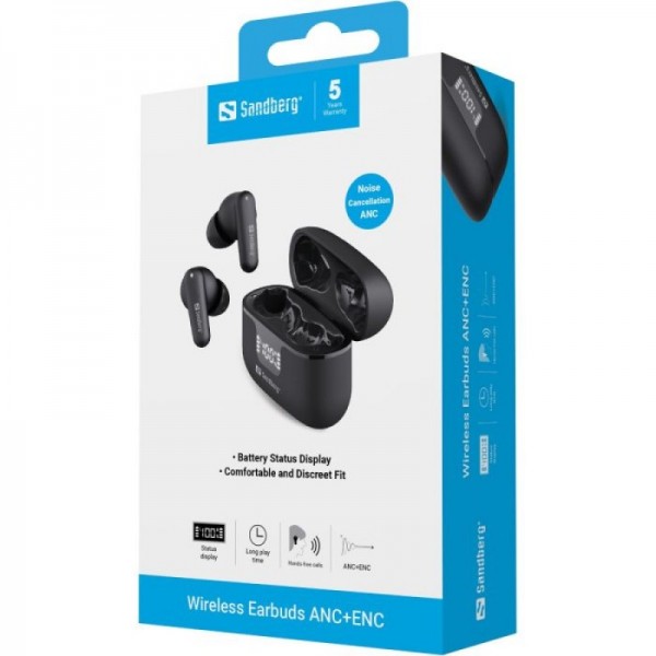 Sandberg Wireless Earbuds ANC+ENC brezžične slušalke
