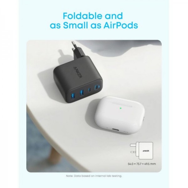 Anker Zolo 50W 4-portni polnilec, črn Anker Zolo 50W 4-portni polnilec, črn