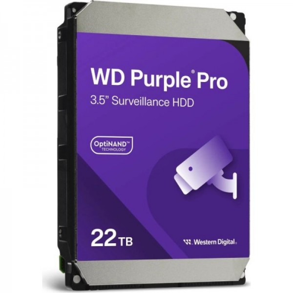 WD 22TB Purple Pro 3,5" SATA 6Gb/s 7200rpm 512MB HDD disk