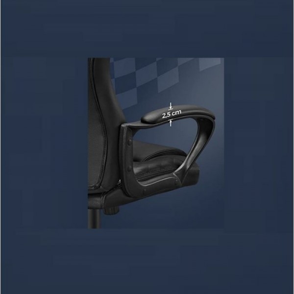 SONGMICS Gaming stol črn OBG38BKV1